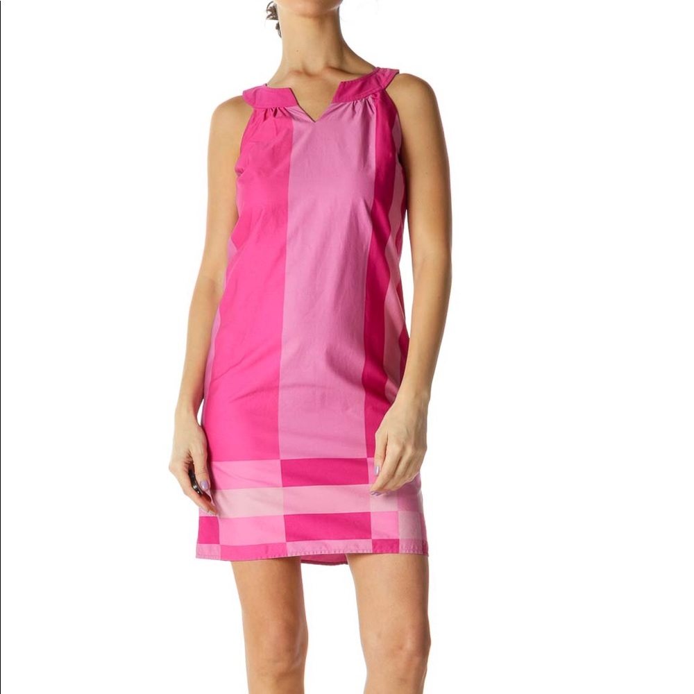 ⭐️ Ann Taylor Loft Pink Colorblock Sleeveless Dress